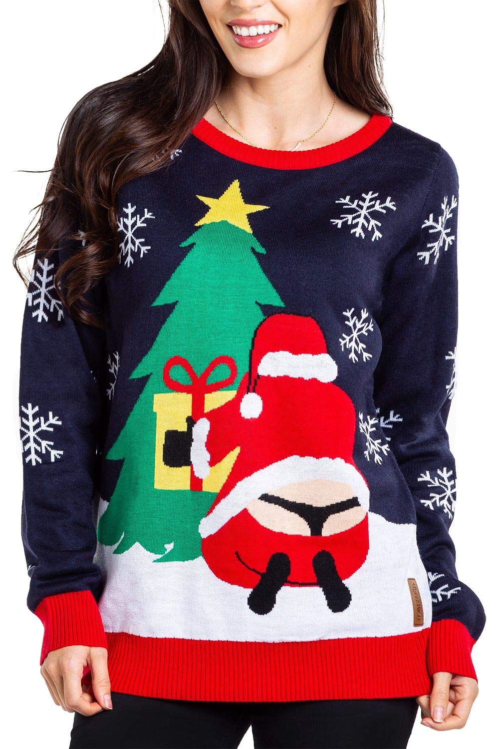Buy Tipsy Elves Women's Winter Whale Tail Sweater - Funny Santa Ugly Christmas Sweater | Fado168