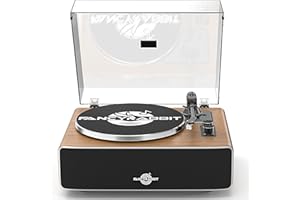 FANCYRABBIT Record Player with Speakers, Turntables for Vinyl Records with AT-3600L Cartridge, Belt Drive 2-Speed (33/45 RPM), All in One Vinyl Player for Music Lovers (HP-H2501)