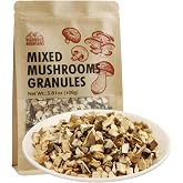 VIGOROUS MOUNTAINS Dried Assorted Mushrooms Granules for Cooking 3.81oz | Including Porcini Shiitakes Champignon Oyster Culinary Mushrooms 108g