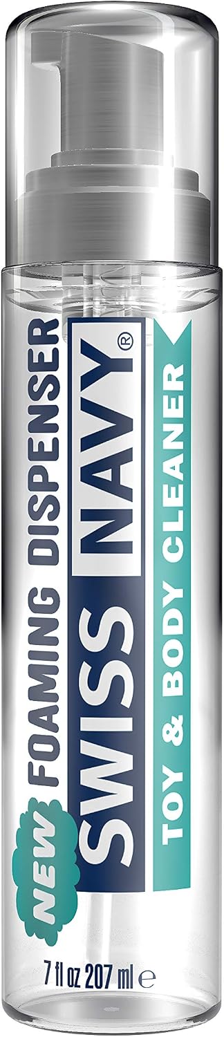 SWISS NAVY Toy and Body Foaming Cleaner, 7oz, Transparant