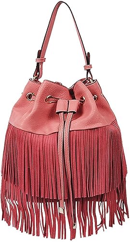 fringe handbag leather