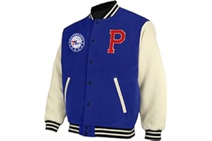 FISLL NBA Teams Men's Varsity Jacket with Chenille Applique