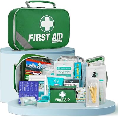 General Medi First Aid Kit 215 Piece + 43 Piece Mini Kit Emergency Blanket