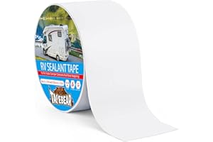 TAPEBEAR RV Sealant Tape 4"×50', White RV Roof Tape Waterproof Seal Tape UV & Weatherproof Repair Sealant Roofing Tape Stop Leak for Camper, Trailer, Boat, Truck