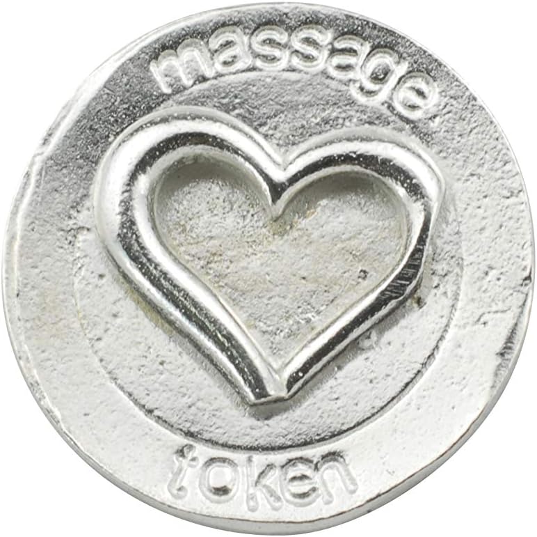 Pirantin Massage Love Token - Gift for Wife Girlfriend, Husband,- Love Wallet Token, Silver