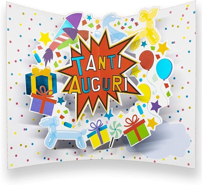 Biglietto Di Auguri Popup Tanti Auguri Bambino Amazon It Cancelleria E Prodotti Per Ufficio