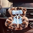 Accessories for Dolls，Safety seat，Car Seat, Doll Sofa, Car Decoration Sofa, Air Vent Clip and Desktop Stand，Suitable for 17cm Doll（no Dolls） (Leopard Print)