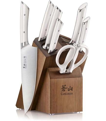 Amazon.com: Cangshan Rainier Series 8-Piece Knife Block Set