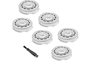ZOASOD SH60 Shaving Replacement Heads Compatible with Philips Norelco 6000 Replacement Blades,Upgraded Blades for Norelco 6000 Replacement Heads for Philips Series 6000 S6880 Etc Modesl,With Cleaning Brush