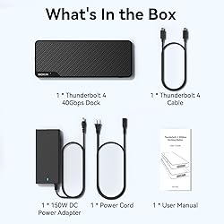 MOKiN Thunderbolt 4 Dock - 16 Ports, Laptop Docking
