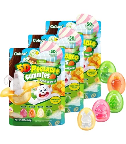 Amazon.com : Easter Candy Fruit Snacks, 50 Count Bulk ...