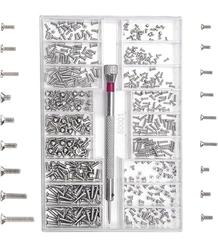 thumbnail image 2 of Space Gray Screws 60-Piece 10 Sets Bottom Case Jamaica 2 of 10