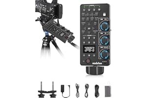 for Sony Camcorder Lanc Zoom Controller - Wireless & Wired Remote Control with IRIS Focus Zoom ND White Balance Adjust for So