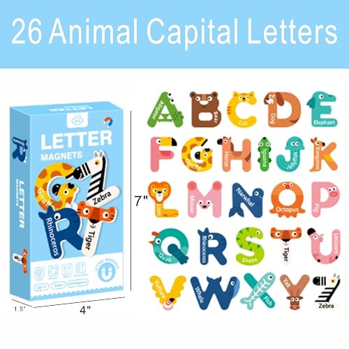 Magnetic Letters Kit, 266 Pcs A-Z Foam Magnetic Letters
