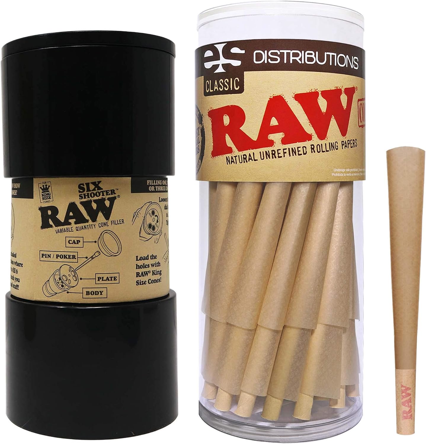 Six Shooter with Classic KS (50 Pack) Cones Kit | Fills 1,2,3, or 6 Cones at a Time!: Health & Personal Care