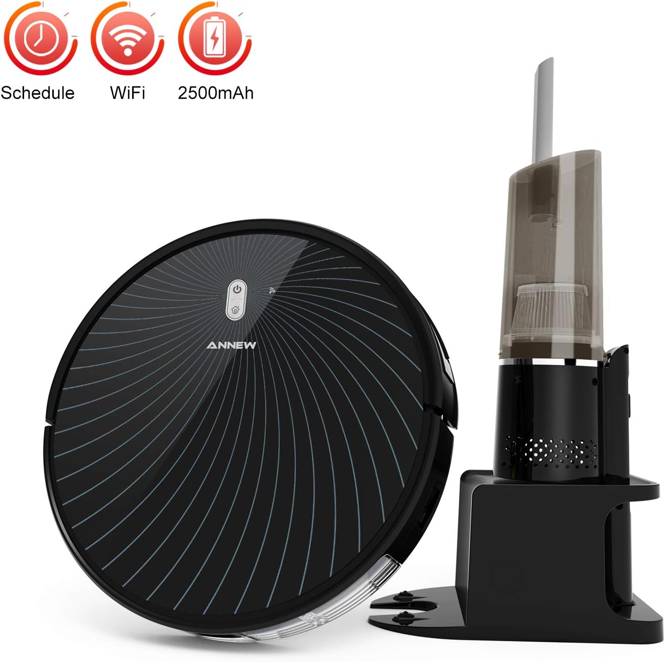 ANNEW Robot Vacuum Cleaner Robotic Vacuums 4 Cleaning Modes Auto Charge Anti Collision and Drop