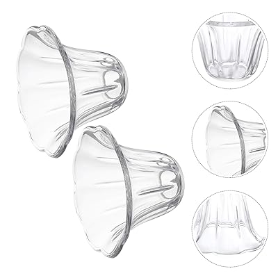 Buy Minkissy Bell Lamp Shades Clear Glass Light Shade Ceiling Fan Light Covers Ceiling Fan Globes Replacement Glass Light Fixture Replacement Glass 2pcs Online In Greece B08yjqtks2