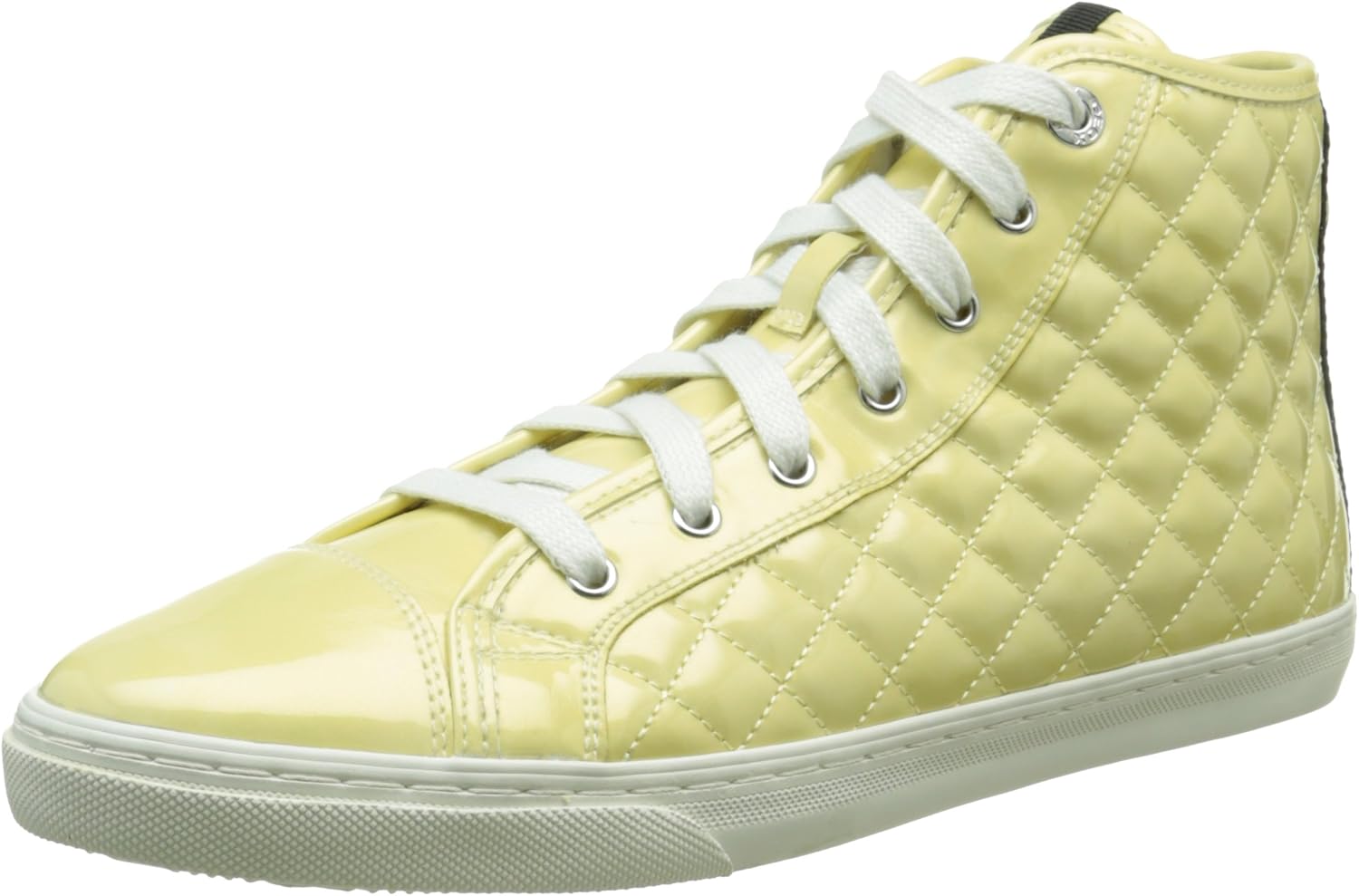 yellow high top trainers