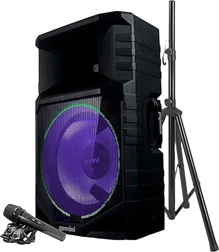 Gemini Sound GSW-T1500PK Active Battery Powered Wireless 15