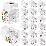Hoteam Cat6 Cable RJ45 Keystone Jack UTP Modular