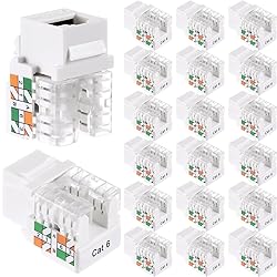 Hoteam Cat6 Cable RJ45 Keystone Jack UTP Modular