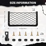 Einesin 4 Pcs Storage Nets for Campervan Car Boat Mesh Bag with Frame view 3