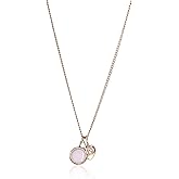 Fossil Women's Rose Gold-Tone Stainless Steel Pendant Chain Necklace for Women