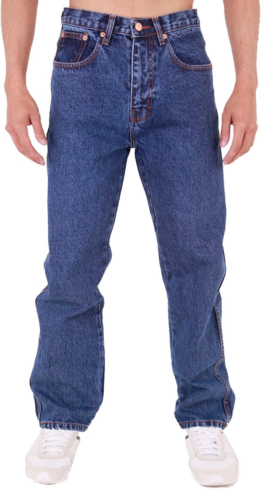 Mens Aztec Heavy Duty Basic Straight Leg Regular FIT Jeans