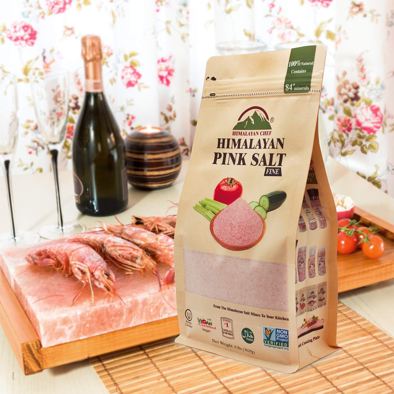 Himalayan Chef Pink Salt Ceramic Salt Inhaler with Nasal inhaler, 8 Pound (Pack of 1) : Grocery & Gourmet Food