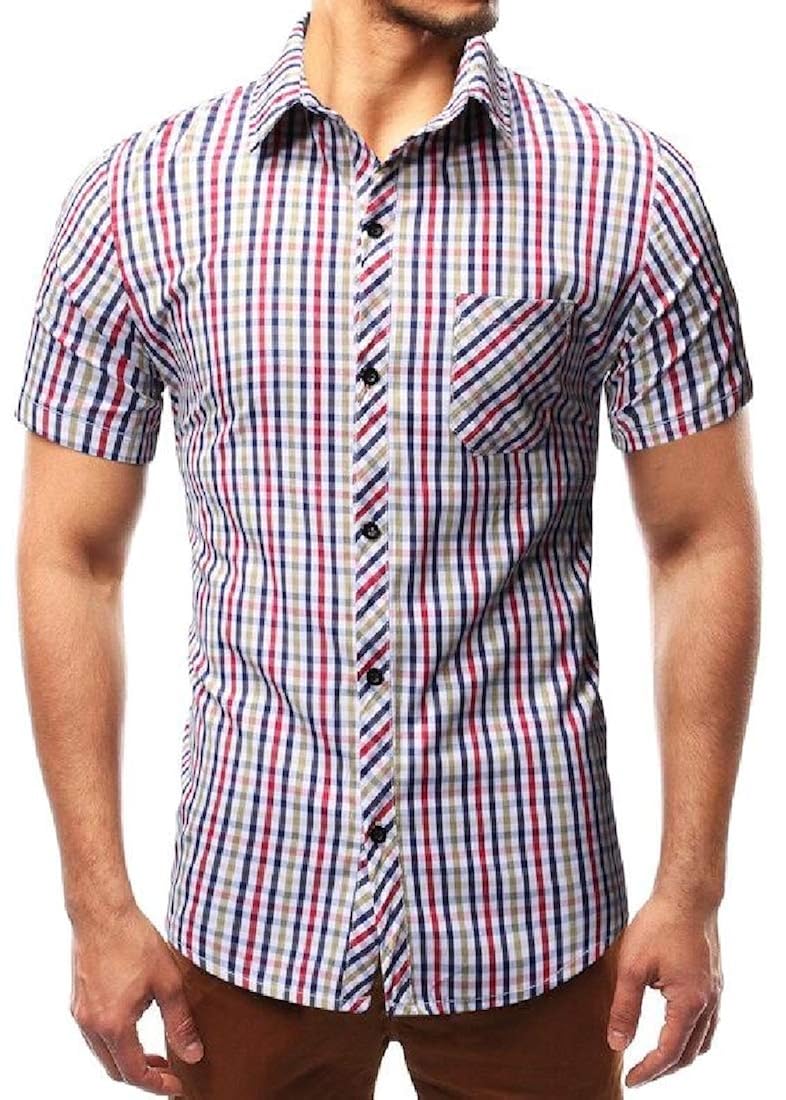 business casual short sleeve button up