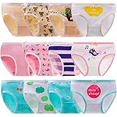 Anktry Baby 12 Pack Panties Soft Comfort Knickers Cotton Underwear Little Girls Assorted Briefs 2-14 Yrs