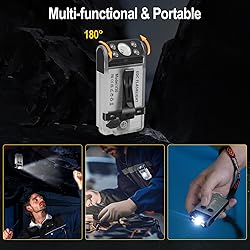BORUIT V30 Rechargeable EDC Flashlight with 365nm
