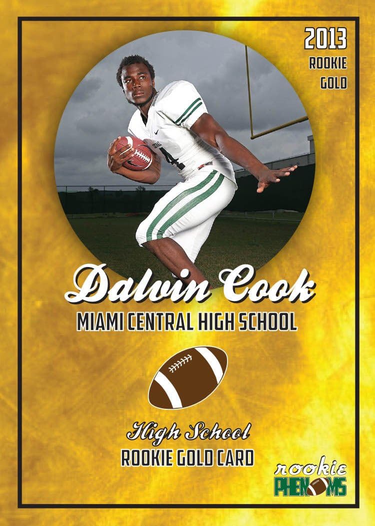 Dalvin Cook Fsu Miami - Dalvin Cook 2013 Miami Central High School Gold Rookie Card Florida State Seminoles At Amazon S Sports Collectibles Store