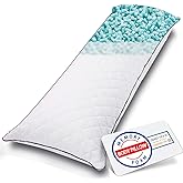 1 MIDDLE ONE Body Pillow, Memory Foam Body Pillows for Adults Sleeping, Long Pillow for Bed, Big Large Firm Full Body Pillow for Side Sleeper, 20x54 Inch, White