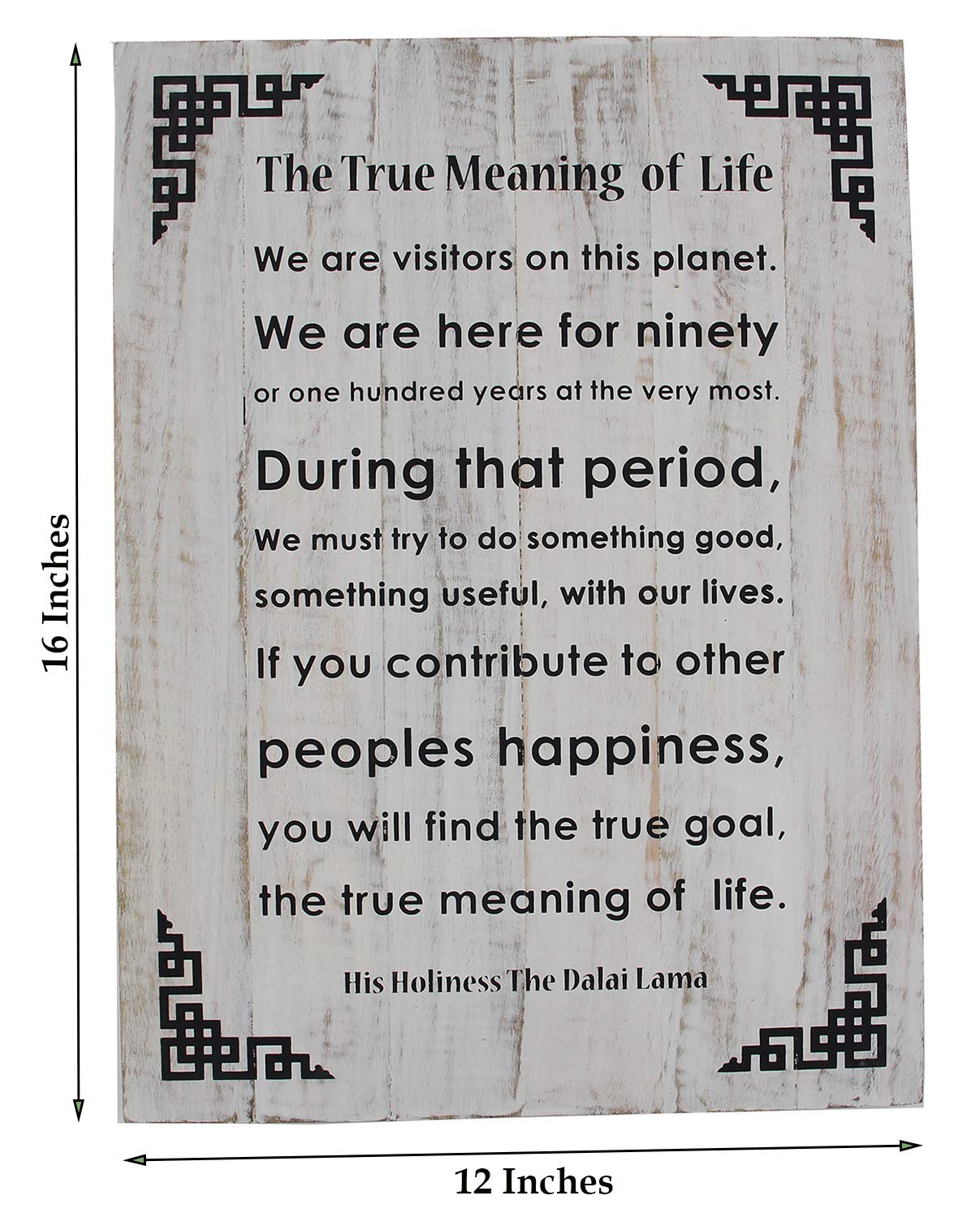 Dharmaobjects Dalai Lama Quotes Natural Wooden The True Meaning Of Life Inspirational Message Wall Decor Hanging The True Meaning Of Life Amazon In Home Kitchen True Meaning Of Life Quotes
