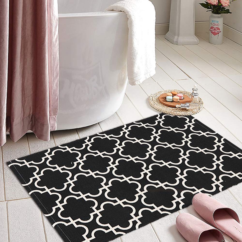 Best Black And White Kitchen Runner Boho