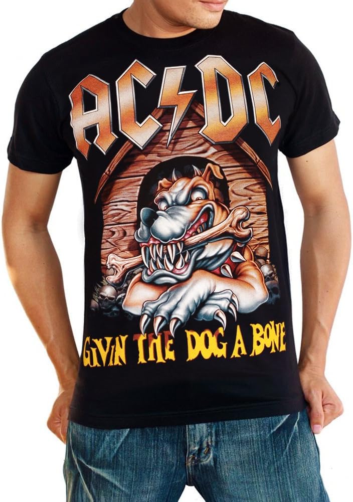Givin The Dog a Bone - AC/DC T-Shirt Hard Rock Tee X-Large Black