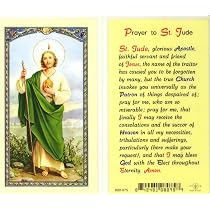 StealStreet Clear Holy Card - Prayer To Saint Jude With Classic Artwork - View #6