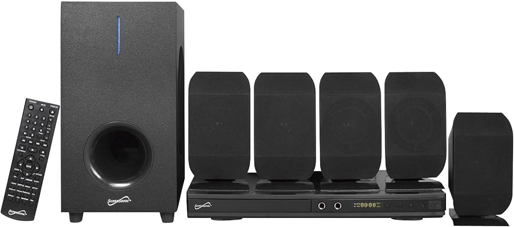 supersonic 2.1 channel dvd home theater system