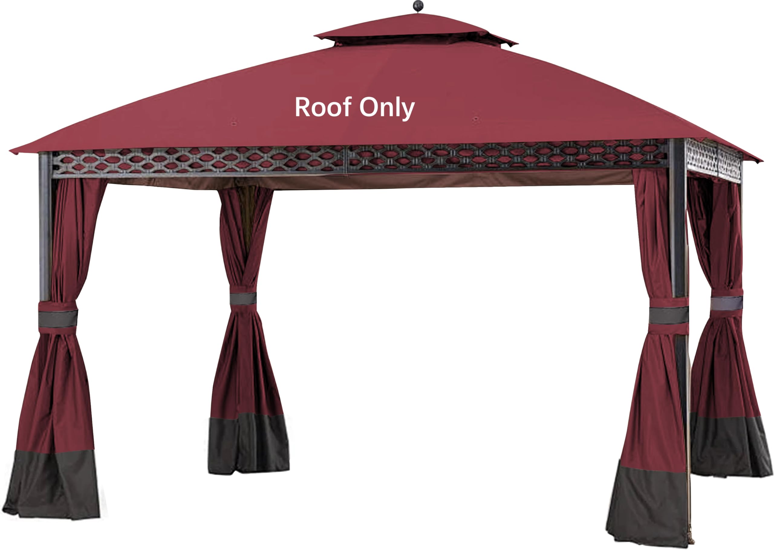 Photo 1 of JANCANOPY Replacement Cover for 10X12Ft Oakmont Gazebo L-GZ1188PST-A,Pinehurst Gazebo L-GZ1188PST,Burgundy