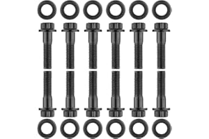 GEARCESS 134-1202 Chromoly Exhaust Header Bolt Kit 3/8˝ Wide Fit for Chevrolet Gen III/LS Series LS1 LS2 LS3 LS6 with 4.8, 5.3,5.7 6.0, 6.2,7.0 litres (Pack of 12)