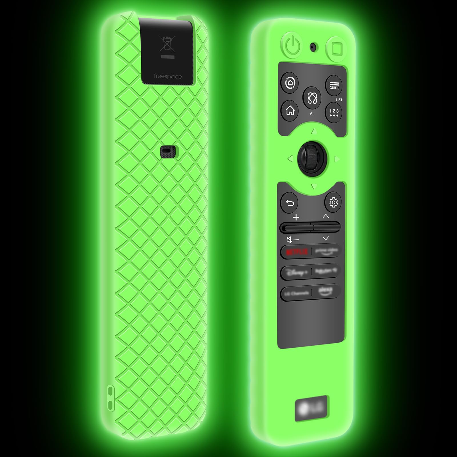 Silicone Case for LG MR25GA Remote Control [Anti-Slip] Protective Cover for MR25GA / MR25GN Magic Remote Compatible with 2025 LG OLED Smart TV Series Remote (Glow Green)