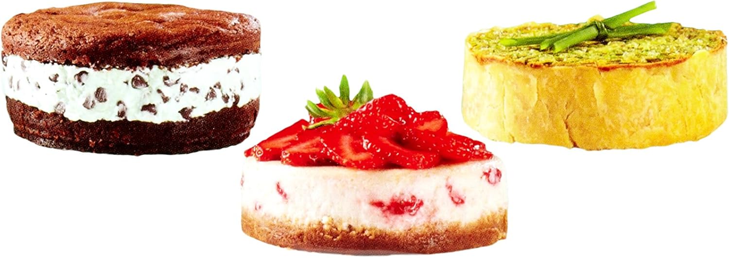 Wilton 4-Inch Mini Springform Pans for Mini Cheesecakes, Pizzas and Quiches, Durable Non-Stick Surface, Set 3-Piece: Springform Cake Pans: Kitchen & Dining