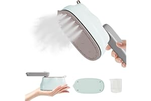 SJAVX Mini Steam Iron: Steamer Iron for Clothes handheld steamer for beautural steamer for clothes Support Dry and Wet Ironing 2 in 1 Fast Heat-Up Vintage temperature display for Home Travel College