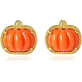 Pumpkin Stud Earrings for Women Unique Fashion Earrings Halloween Party Costumes Earrings Thanksgiving Day Jewelry Gifts