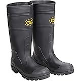 CLC Custom Leathercraft Rain Wear R23008 Over The Sock Black PVC Men's Rain Boot, Size 8