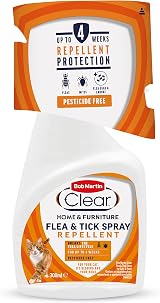 Bob Martin Clear Flea Repellent Spray for Home and Cats 300ml
