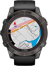 Garmin Fenix 7 Pro Sapphire Solar 47mm Gray/Black Band Smartwatch view 8