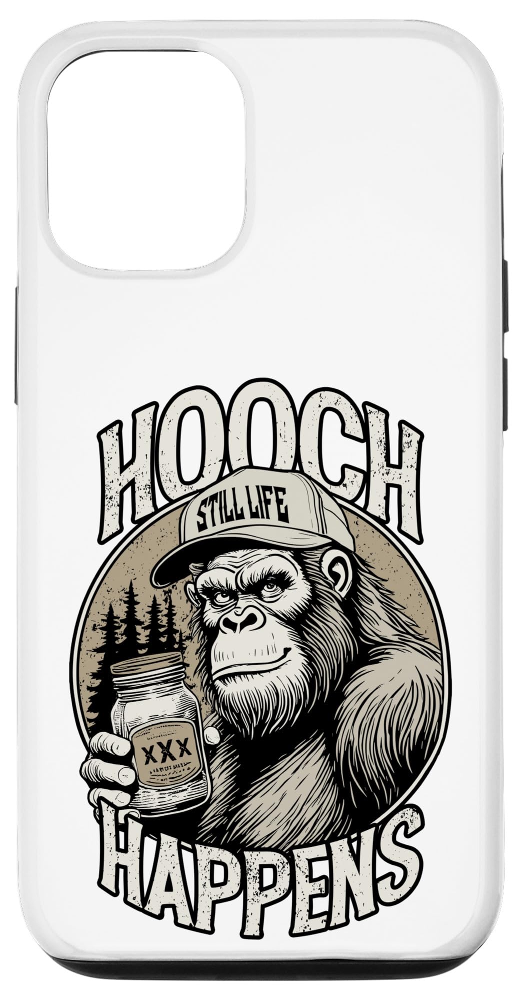 iPhone 13 Pro Funny Moonshine Hooch Happens Hillbilly Bigfoot Redneck Case