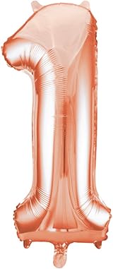Unique Rose Gold Number 9 Shaped Large Foil Balloon 86cm view 4
